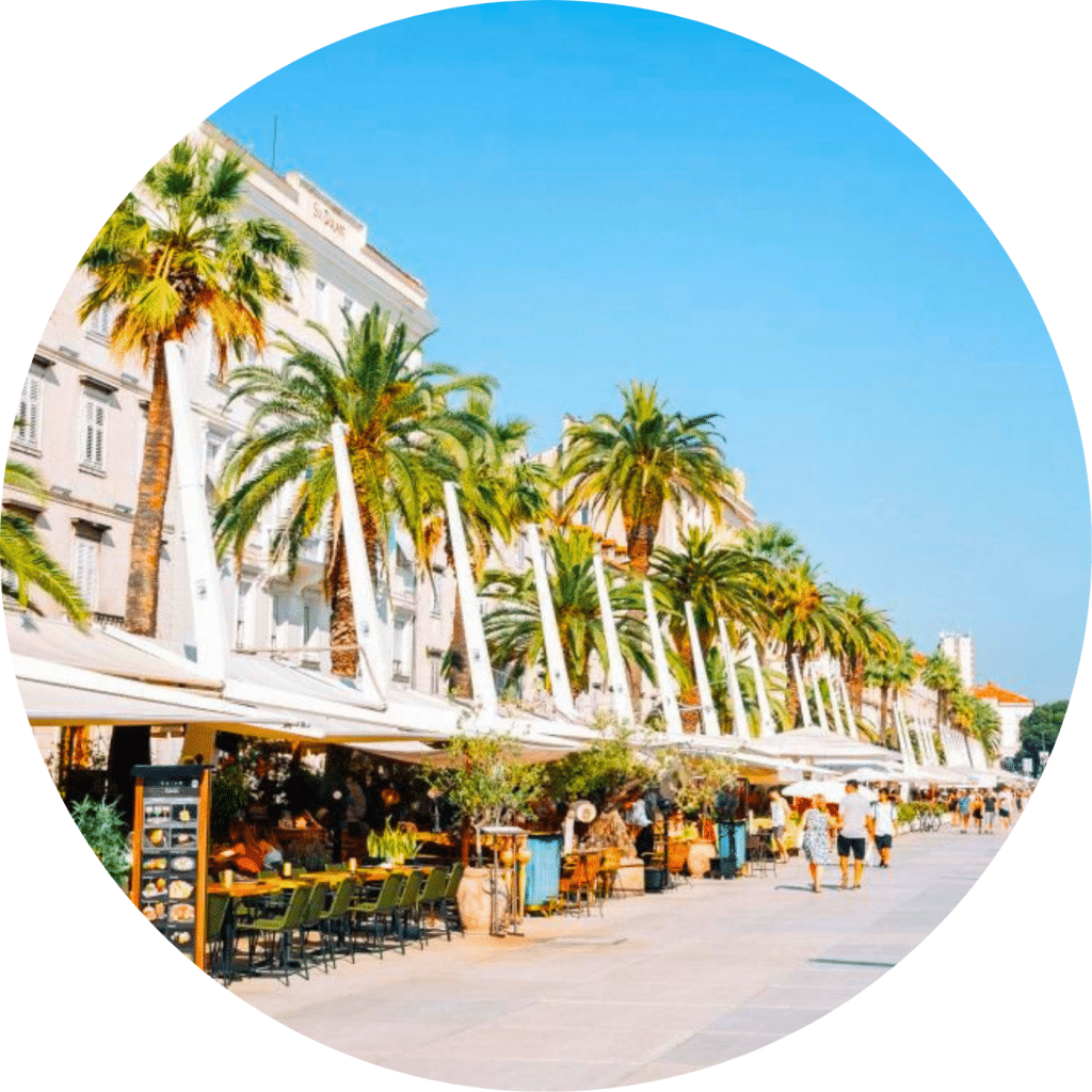Riva promenade in Split by Erasmus Courses Croatia